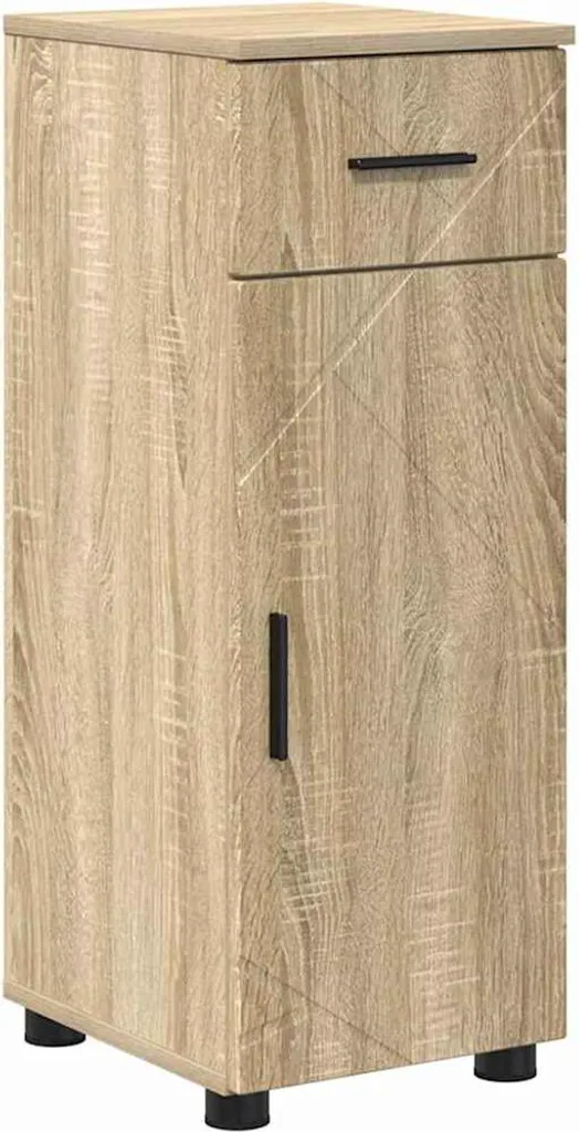 Mobile Bagno Rovere Sonoma 30x35x80 cm | Cassetti Salvaspazio Offerta