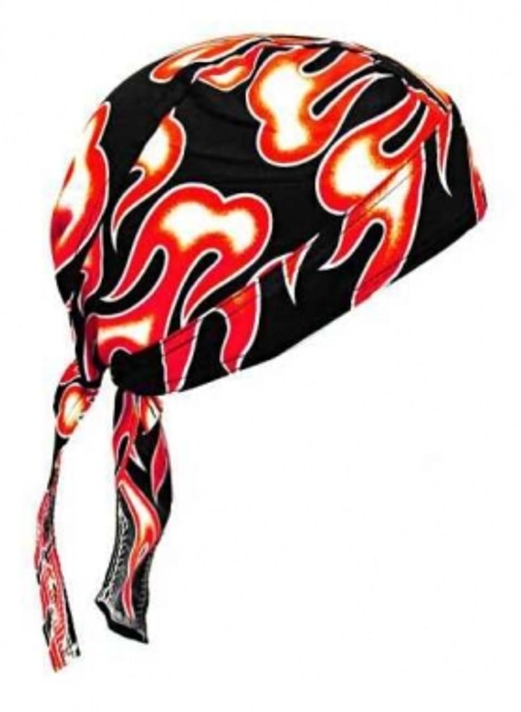 Bandana Kopftuch Feuer + Flammen Rot, Bandana Headscarf Produktbild 