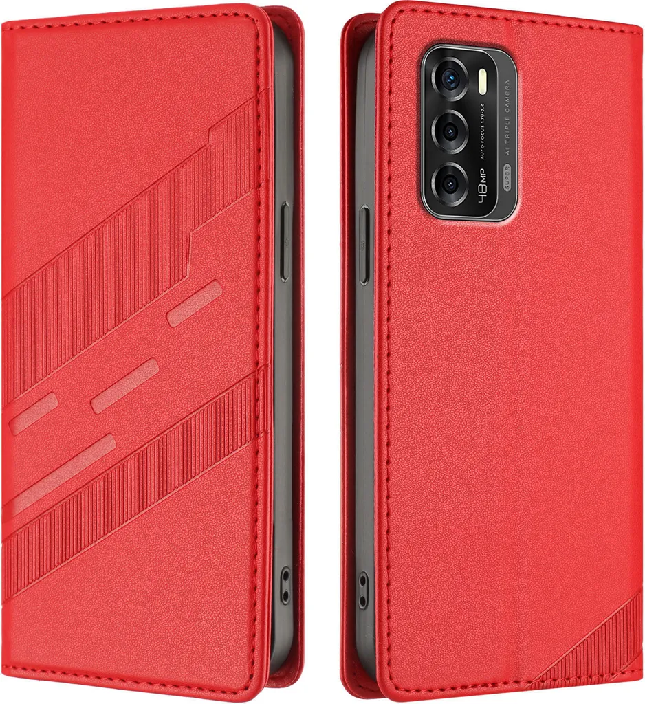 Custodia per ZTE Blade V40, custodia a portafoglio in Finto cuoio con slot per schede e funzione stand Rot
