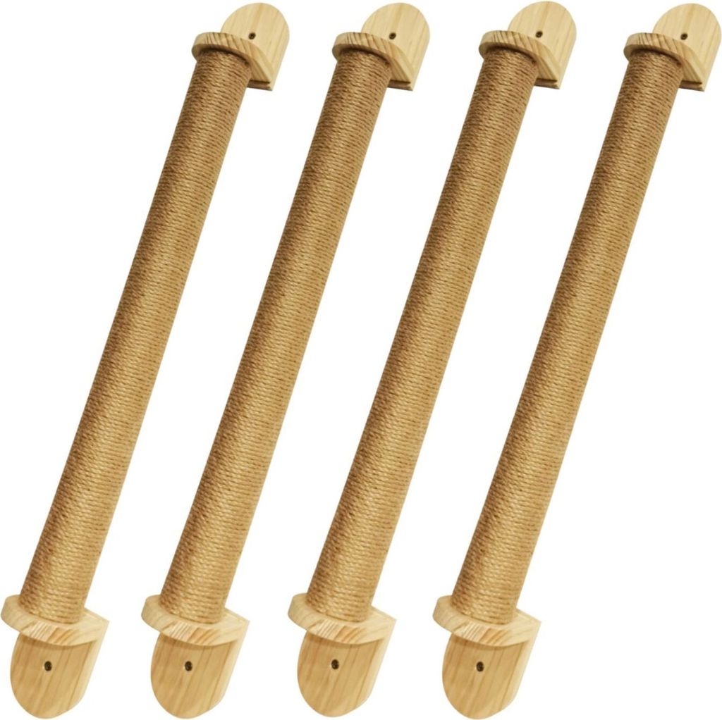 4x Katzen Wand-Kratzstamm 60cm Sisalstamm Kratzbaum Kratzpfosten Kratzsäule