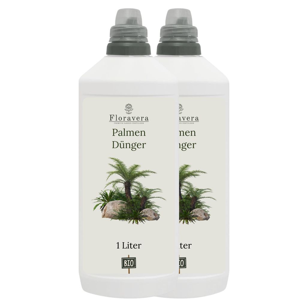 Floravera Premium Palmen Flüssigdünger 2 x 1 Liter Palmendünger Dünger