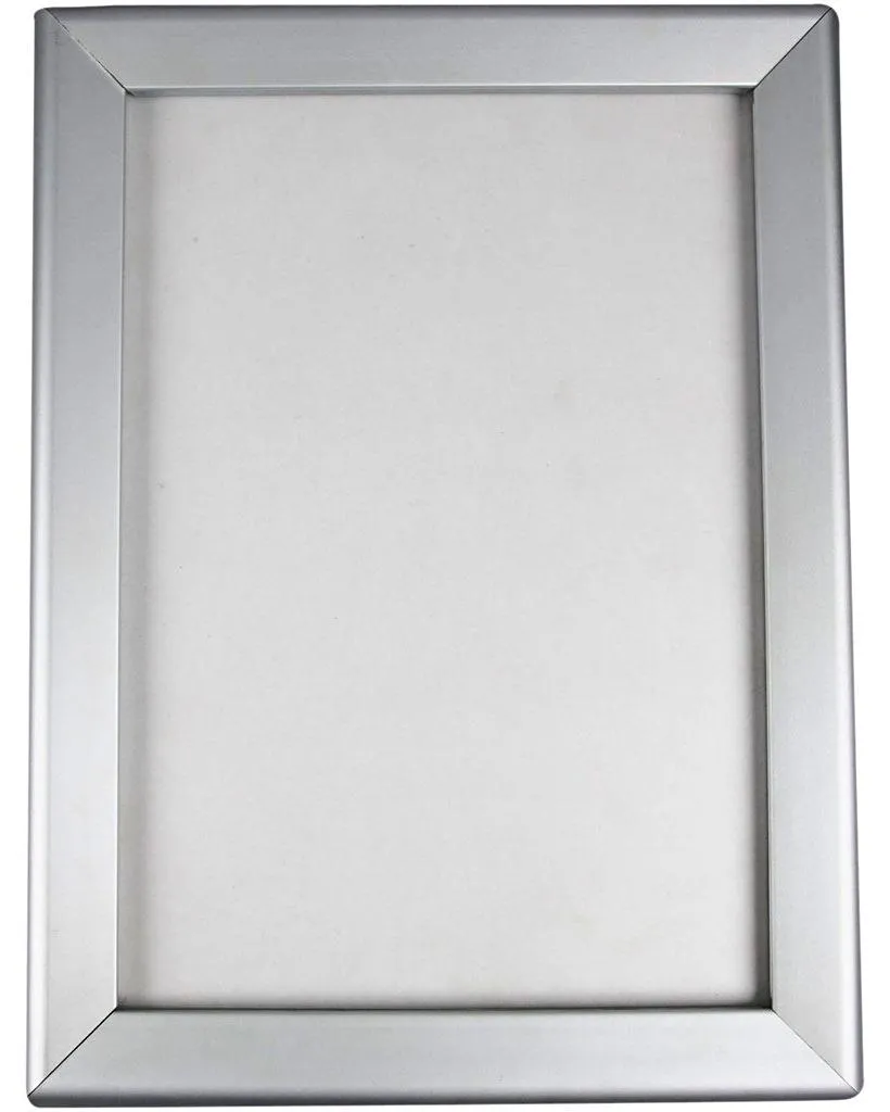 Cadre à clipser A4 aluminium anti-reflet pour affiche et menu restaurant