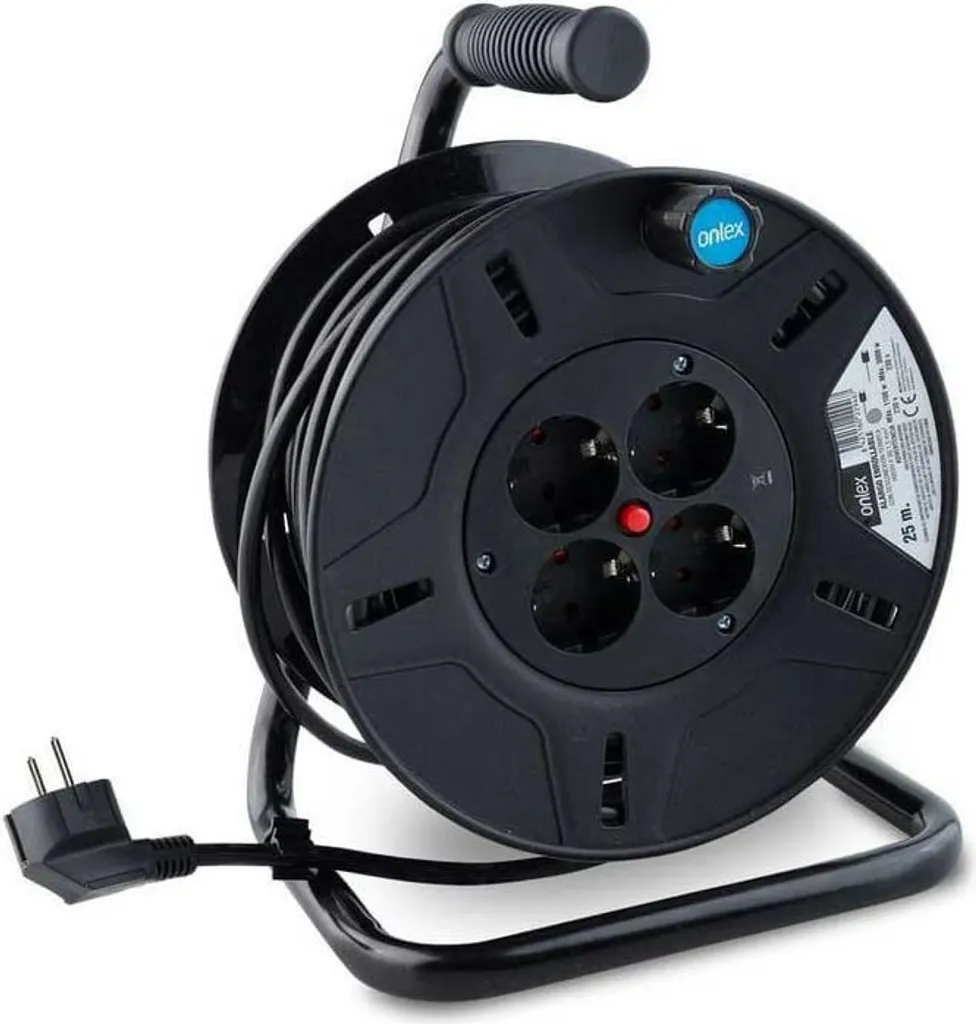 Scheda Tecnica Avvolgicavo Onlex 25m - 4 Sockets Silver Edition