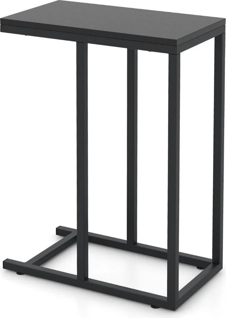 Support ordinateur portable pour canapé table d'appoint en métal 64 cm