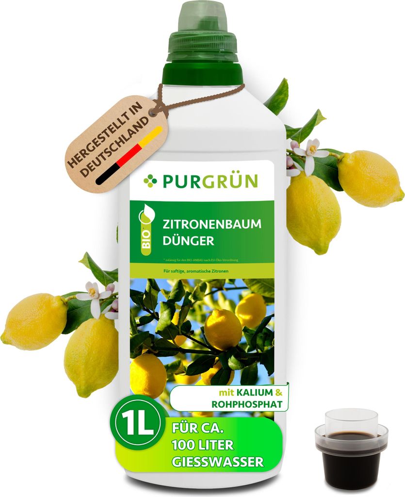Purgrün -Zitronenbaum-Dünger 1 Liter,