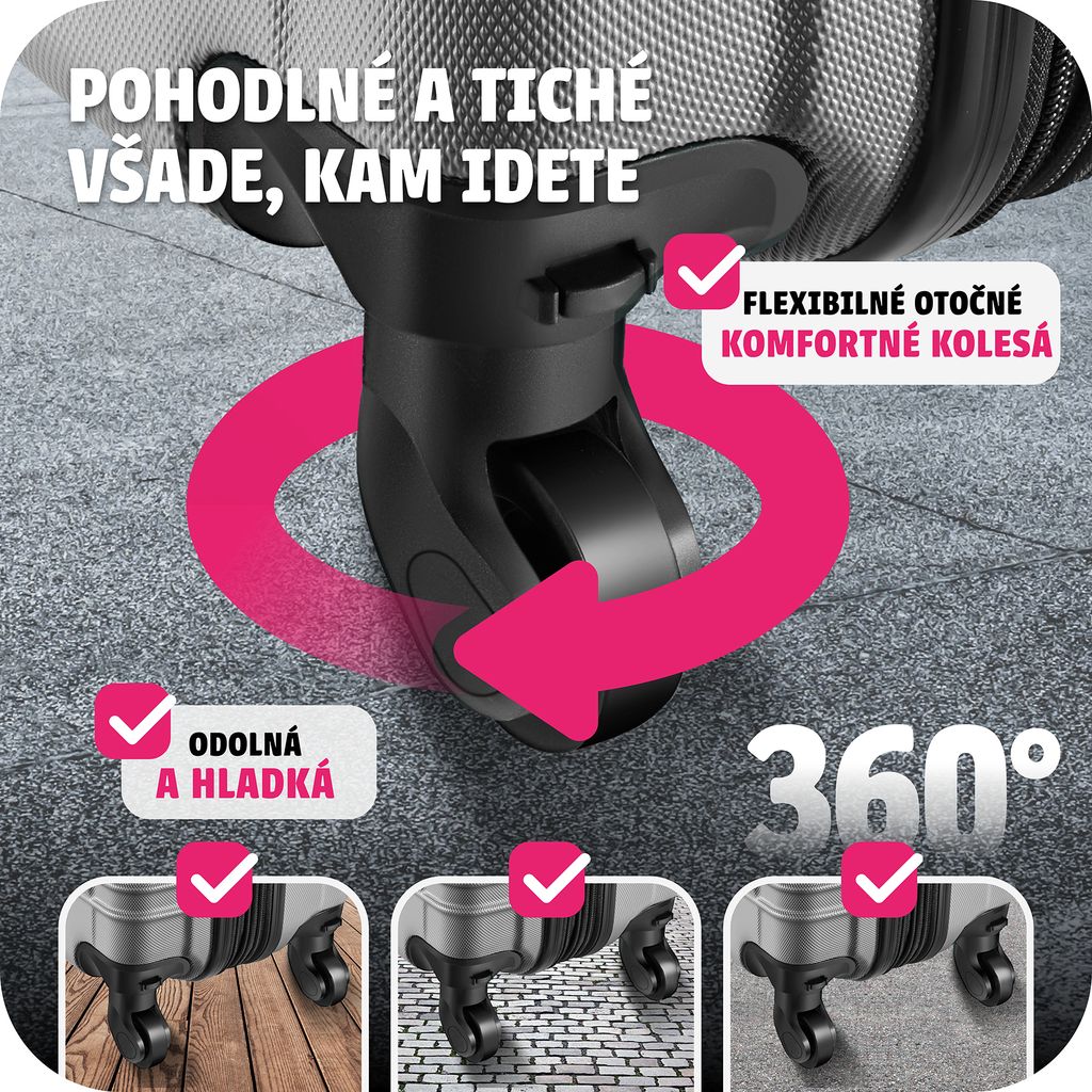 4-dielna súprava pevných puzdier vyrobená z odolného plastu Obrázok produktu 7