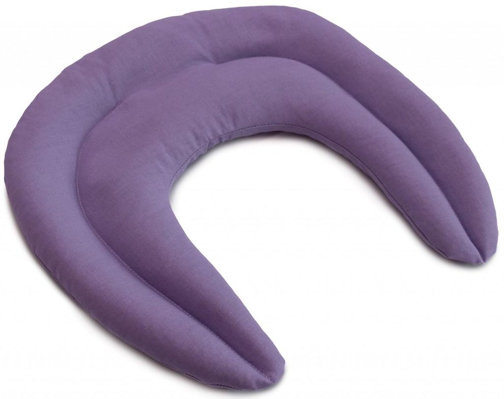 Körner-Nackenhörnchen mit Kammern flieder - Nackenkissen - Körnerkissen - Wärmekissen