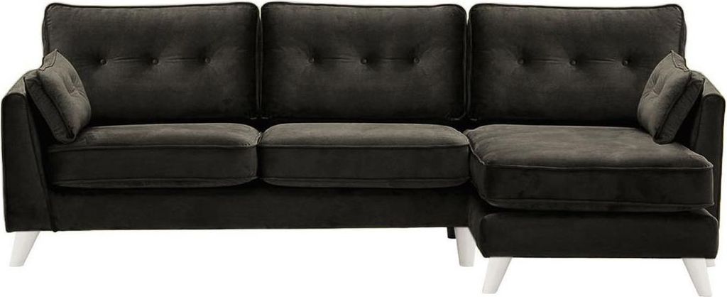 Rechtsseitiges Ecksofa Magnus-Velluto 20-white