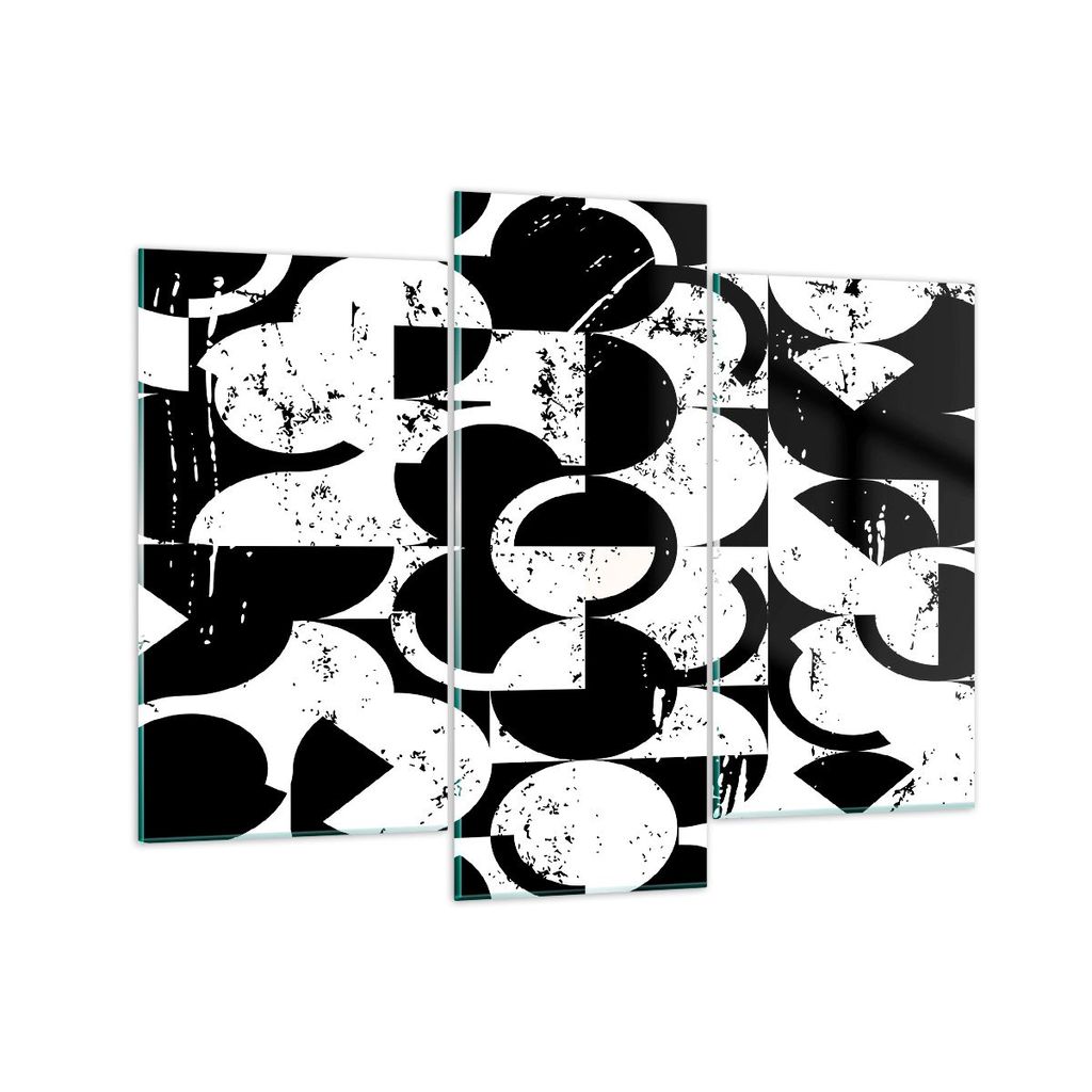 Bilder auf glas - Abstraktion modern - 130x100cm - Glasbilder - Wandbilder - Kunstdruck - zum Aufhängen bereit - Wanddekoration aus Glas - Glas Bi...