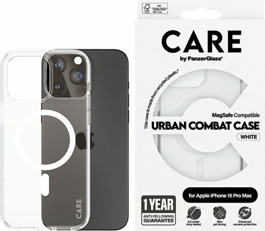 PanzerGlass CARE iPhone 15 Pro Max Cover MagSafe Bianca 1420 Prezzo