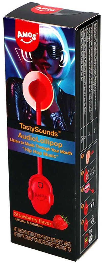 TastySounds Audio Lollipop 'Hip Hop Music' Strawberry Produktbild 