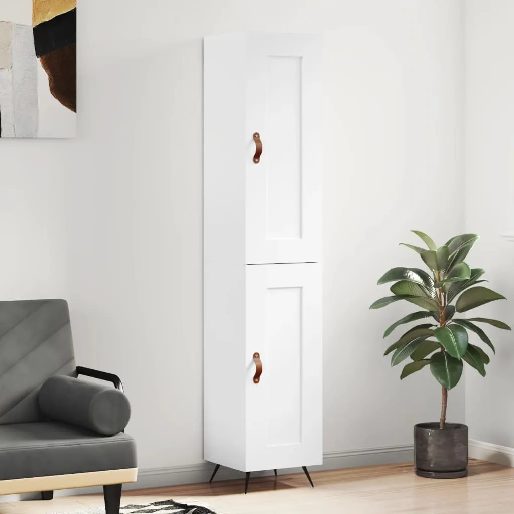 Mobile Colonna vidaXL 180 cm Bianco Lucido - Highboard Salvaspazio