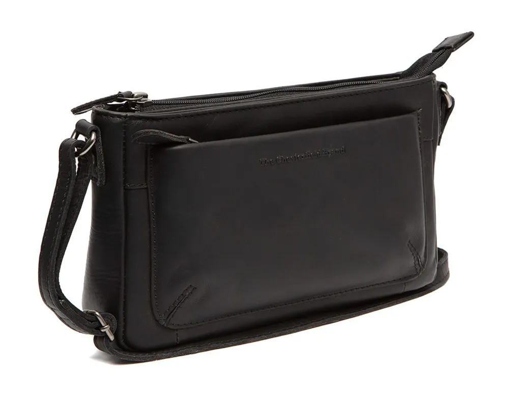 Southampton Chesterfield Black: Borsa in Pelle Artigianale a Tracolla