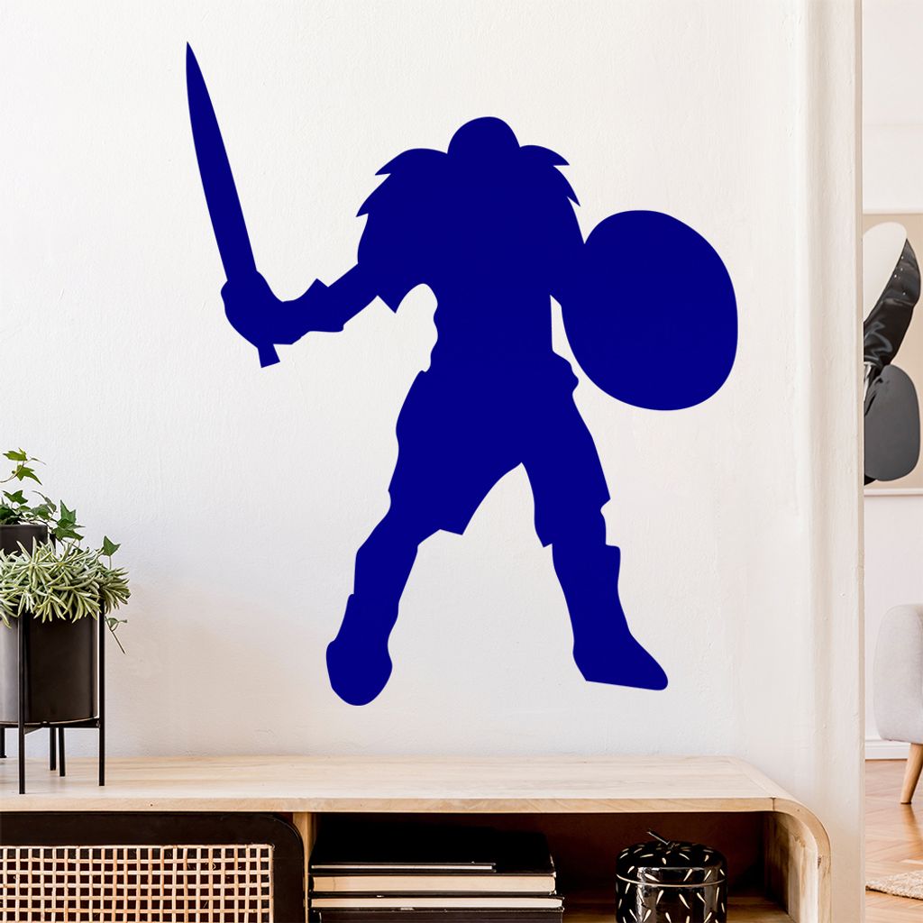 Wikinger Krieger Krieg WWIII Wandtattoo Wandaufkleber Wall Sticker - Dekoration, Küche, Wohnzimmer, Schlafzimmer, Badezimmer