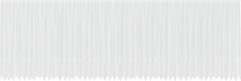 vidaXL Spitzenvorhang mit Vorhängen Weiß 240 x 1200 cm Polyester