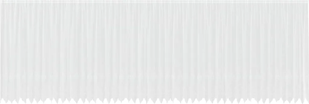 vidaXL Rideau en dentelle blanc 240x1200 cm - Voilage grande longueur