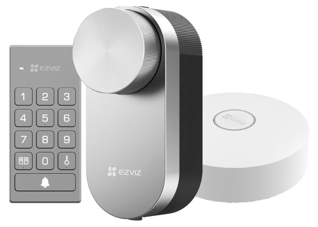EZVIZ DL01 Pro + DL01CP + A3 Kit, Silber, Weiß, Produktbild 