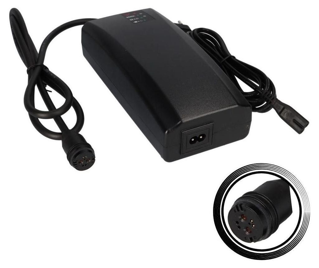 E-Bike Akku Ladegerät BMZ Li-Ion 42V 4A Stecker Rosenberger Produktbild 