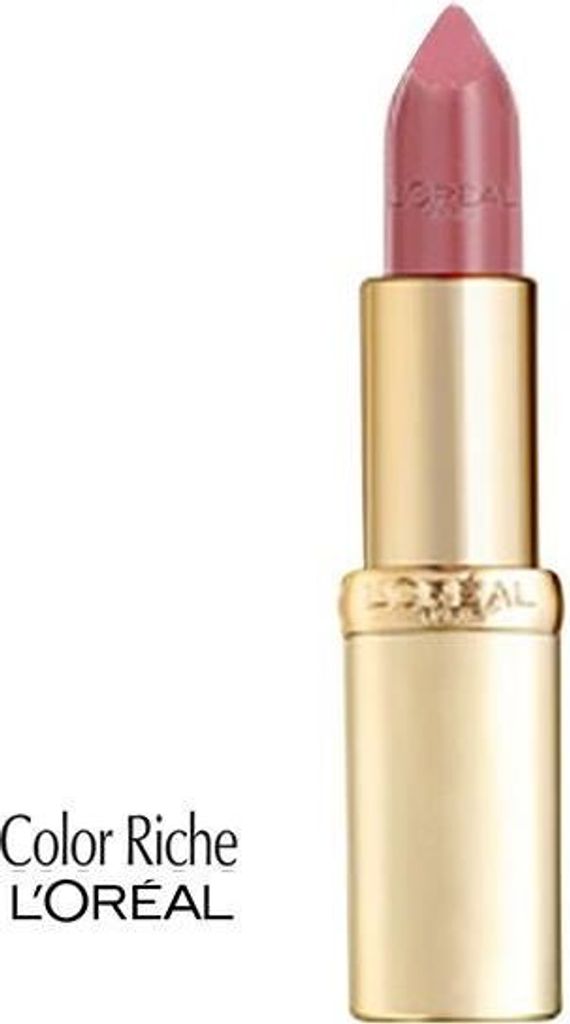 L'Oréal Paris Color Riche Satin Lipstick – Pflegender Lippenstift, angereichert mit Arganöl – 258 Berry Blush – Nude – 4,54 g