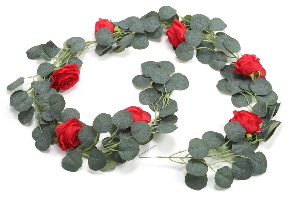 Guirlande fleurs artificielles pour masquer les murs et décorer sans eau
