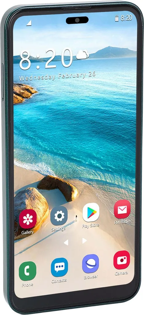 Téléphone Mobile 4G Vert compact 64Go avec Batterie Longue Durée 5000mAh