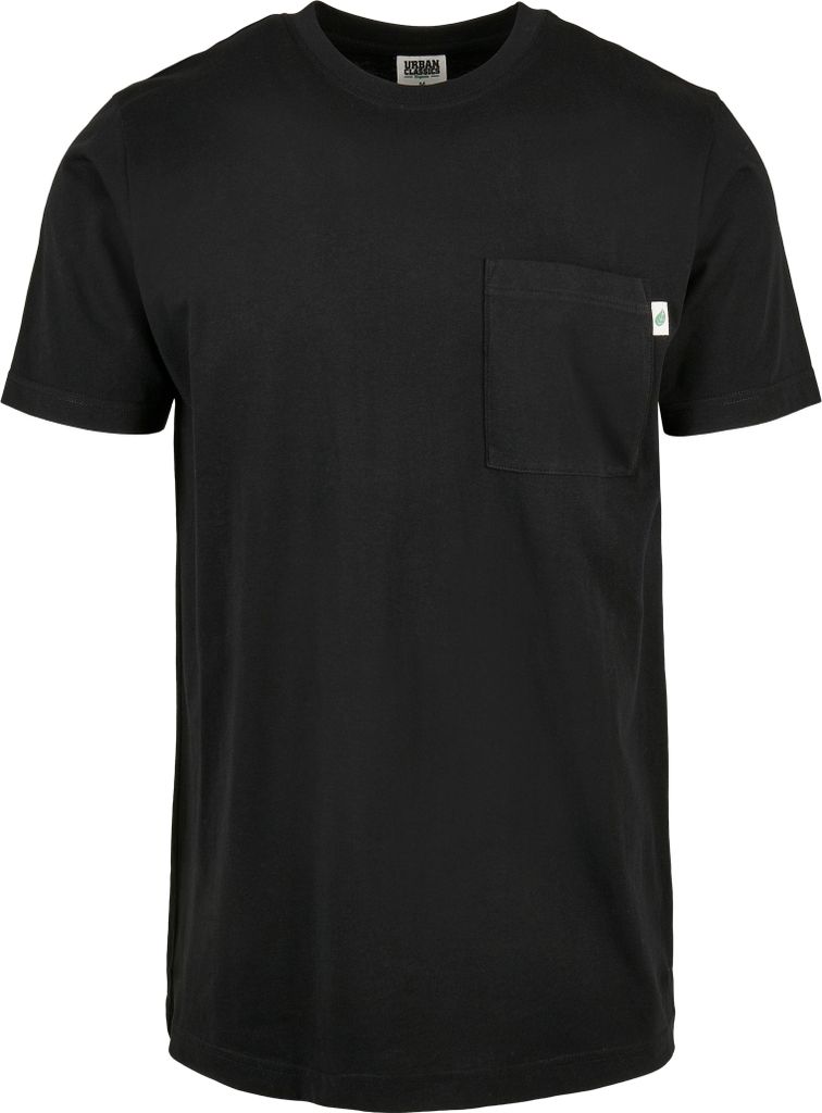 Urban Classics - ORGANIC Baumwolle Pocket Shirt schwarz - 3XL