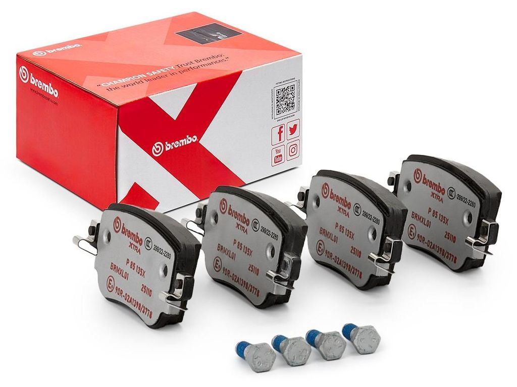 Kit pastiglie freno posteriori BREMBO P 85 135X per SKODA Immagine del prodotto 