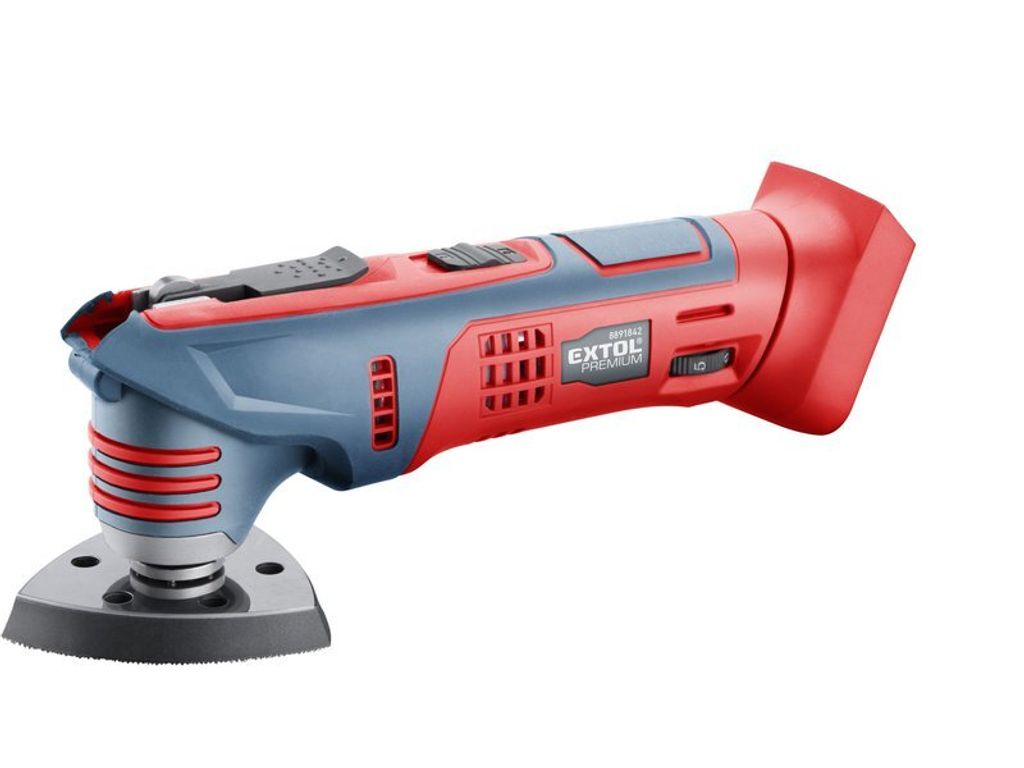Multifunktionsschleifer Extol Premium (8891843) Akku SHARE20V, Schnellspanner, 20V Li-Ion, ohne Akku und Ladegerät