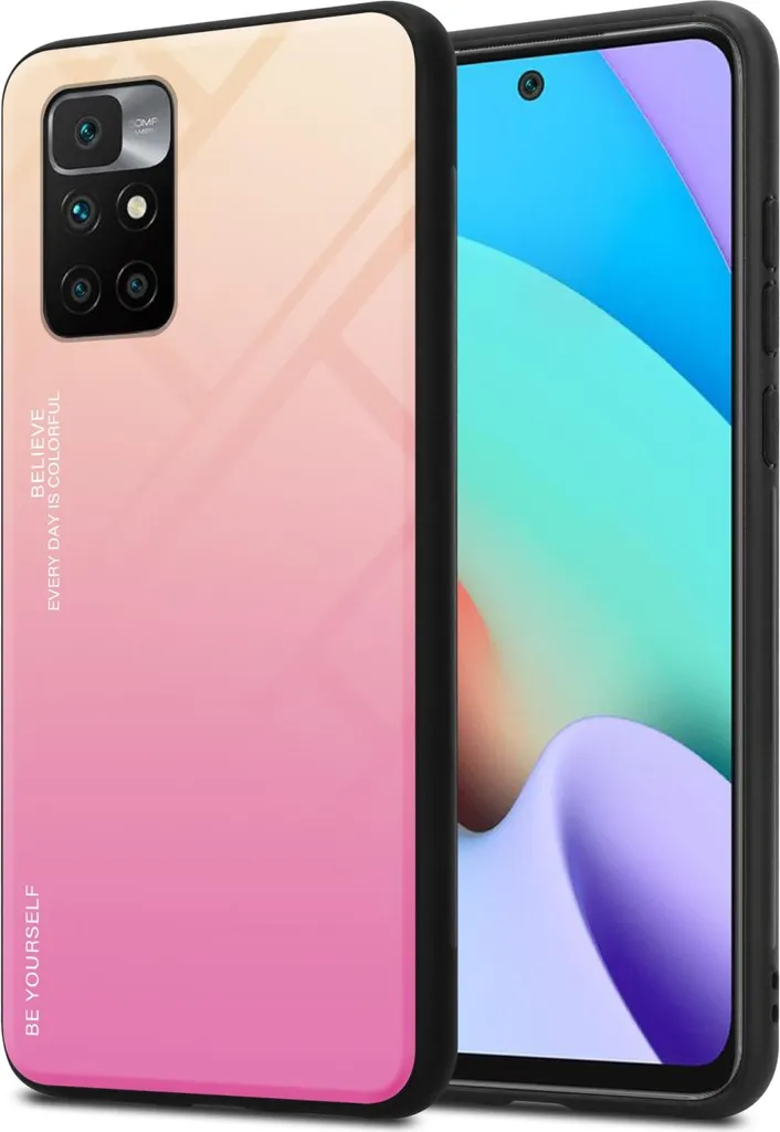 Custodia Cadorabo Xiaomi RedMi 10 / Note 11 4G Nera + Vetro Temperato