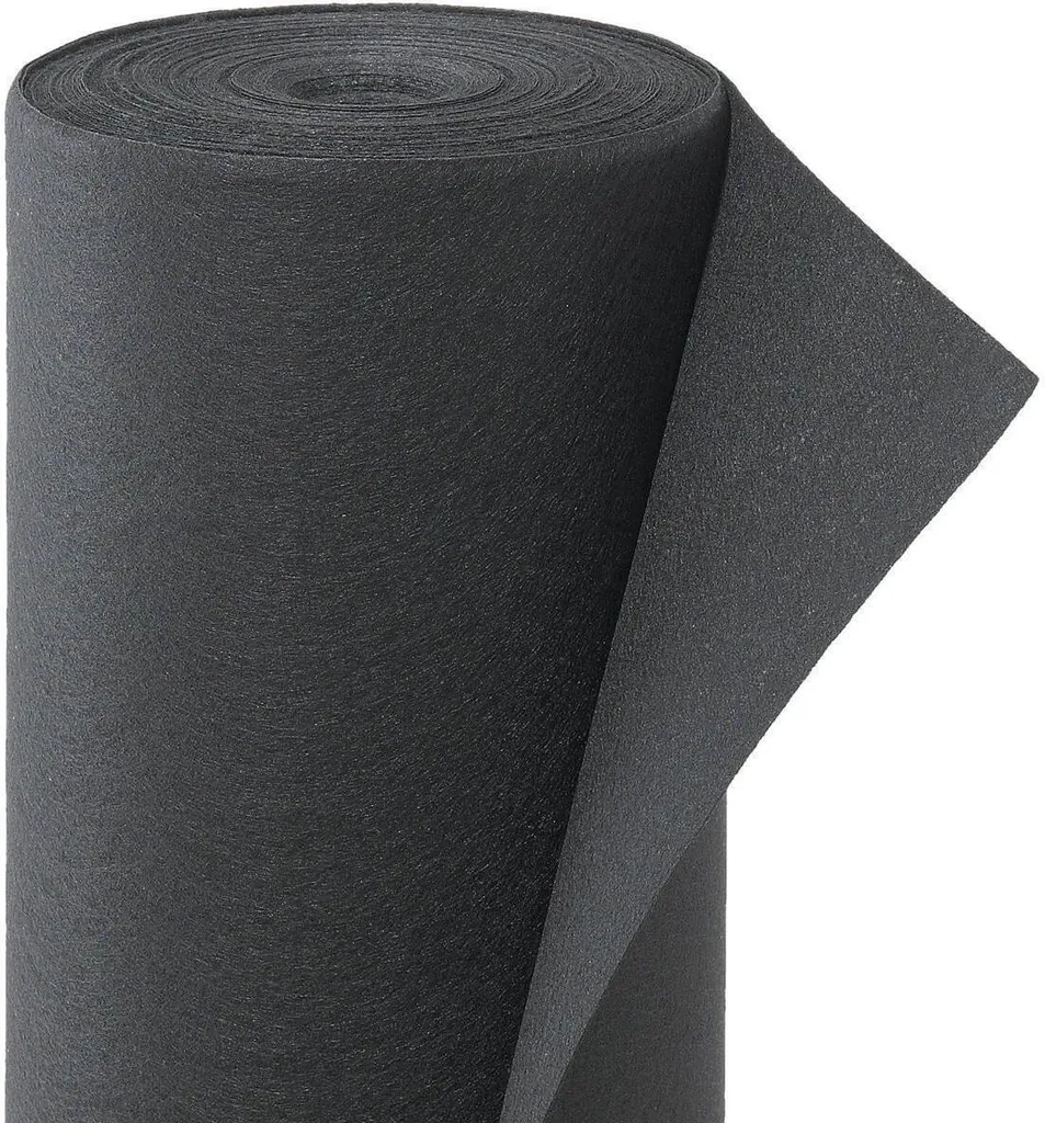 Tissu de paillage pour allées et jardins UKV 150 noir 1x25 mètres
