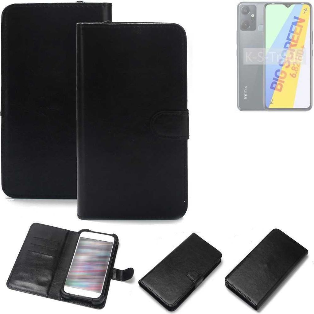 K-S-Trade Handyhülle Schutzhülle kompatibel mit Infinix Smart 6 Plus X6823C Handy Schutz Hülle Handyhülle Bumper schwarz 1x