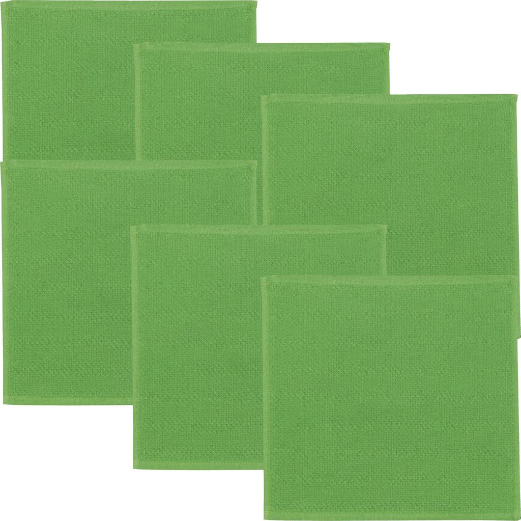 Erwin Müller Spültuch 6er-Pack grün 25x25 cm Produktbild 