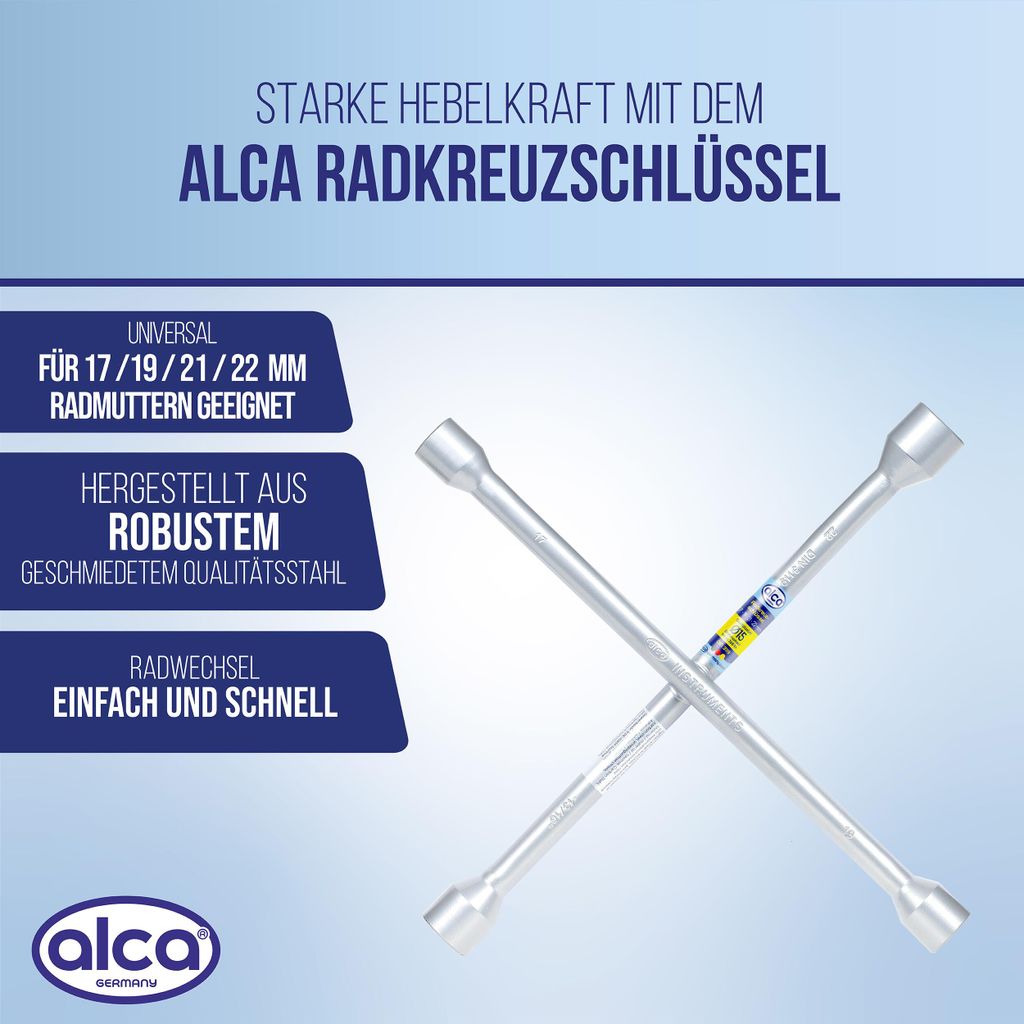 alca® Univerzálny kľúč na kolesá 17, 19, 21, 22 mm, kľúč na Obrázok produktu 