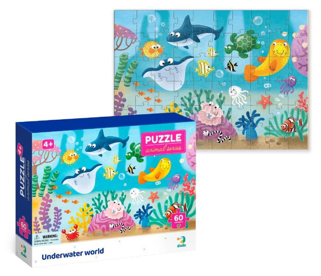 Puzzle "In mare" 32x23 cm, 60 pezzi, in scatola 24x18x4 cm Immagine del prodotto 