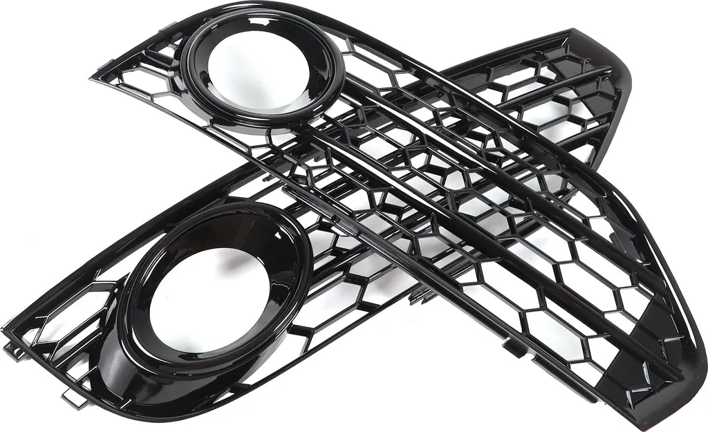 Grilles de Phares Antibrouillard en ABS Noir pour A4 B8 Allroad 09-16