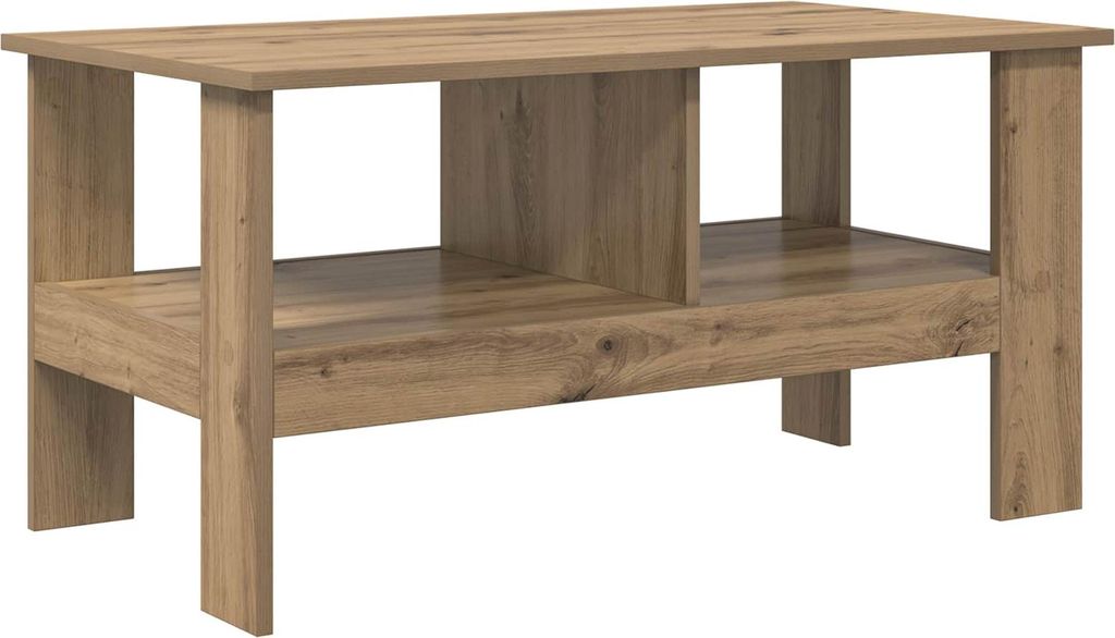 vidaXL Couchtisch Artisan-Eiche 90 x 50 x 45 cm Holzwerkstoff