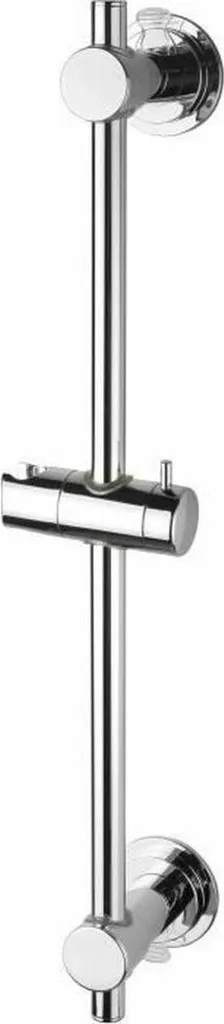 Barre de support de douche 60 cm Rousseau en inox avec curseur mobile