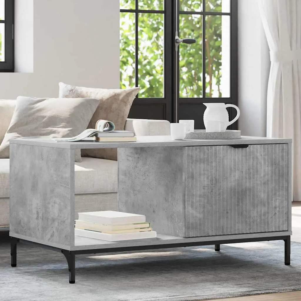 OCCASIONE! Tavolino Maison Exclusive Cemento 90x49x46 cm - SCONTO