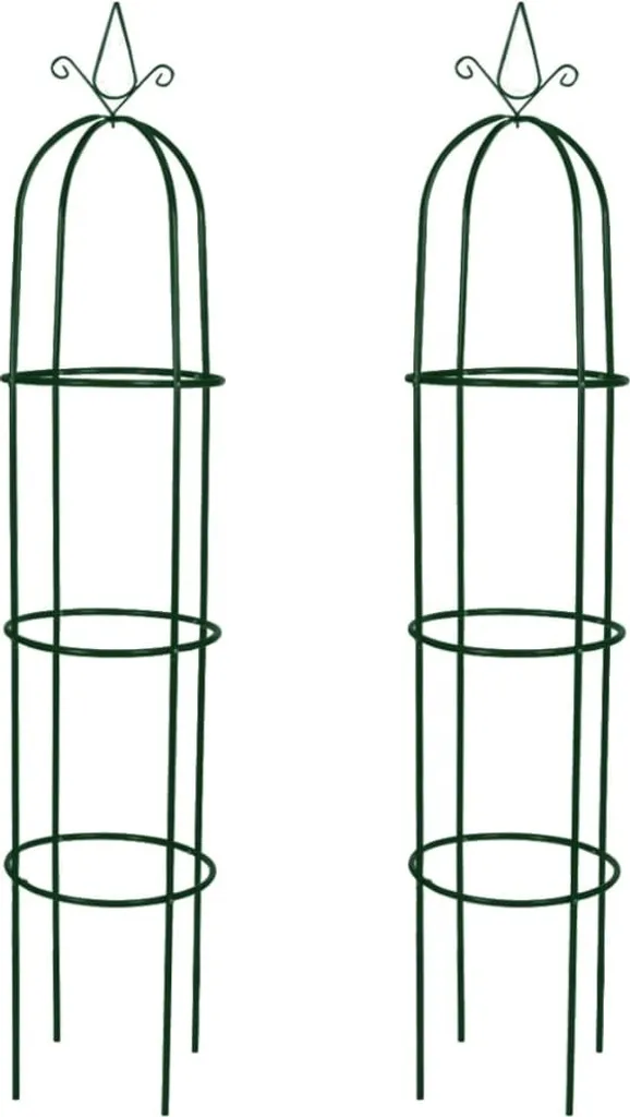 Tuteur de jardin pour plantes tombantes - Structure stable lot de 2 pcs