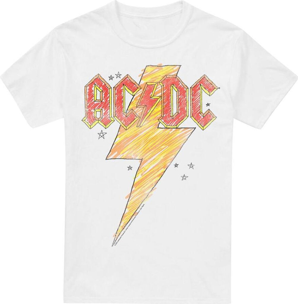 AC/DC - T-Shirt für Herren TV13340 (XXL) (Weiß)