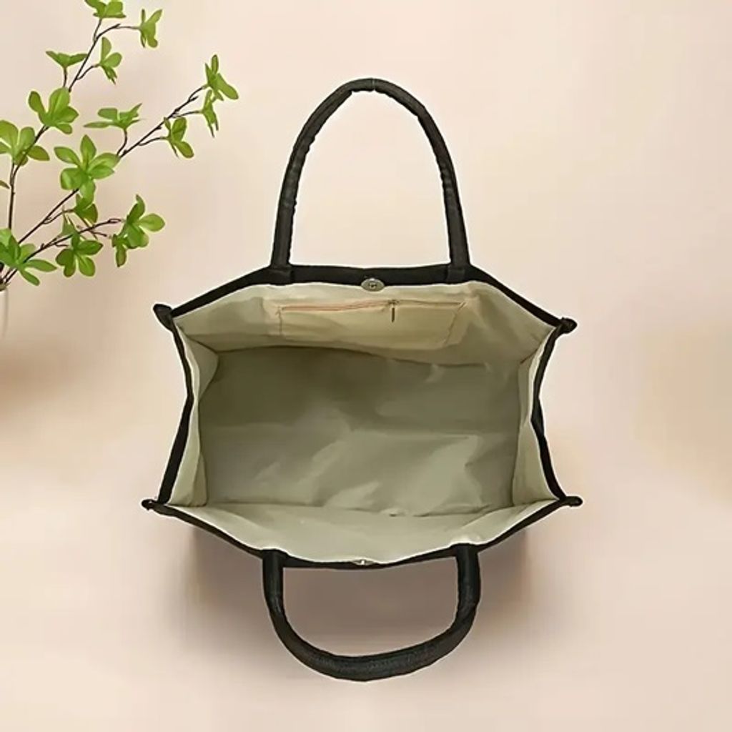 GKA 2 Stück Taschen Einkaufstasche schwarz mit Produktbild 2