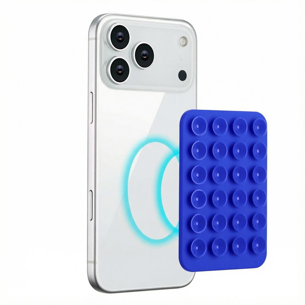 Portacellulare a ventosa Selencia MagSafe - Blu cobalto Immagine del prodotto 
