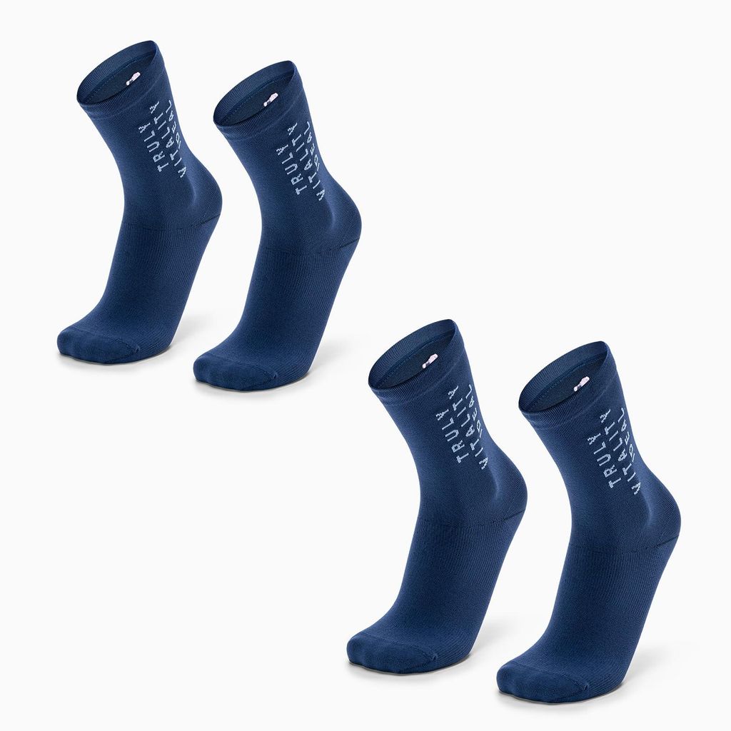ROCKBROS TVI 2 paar Fahrradsocken für Damen Radsocken für Radsport Marine M