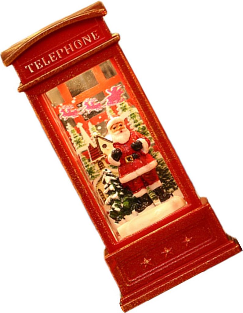 Snow Globe Lantern Telefonzelle entworfene Weihnachtsleuchtschmuck fr Bar KTV Dekoration Santa