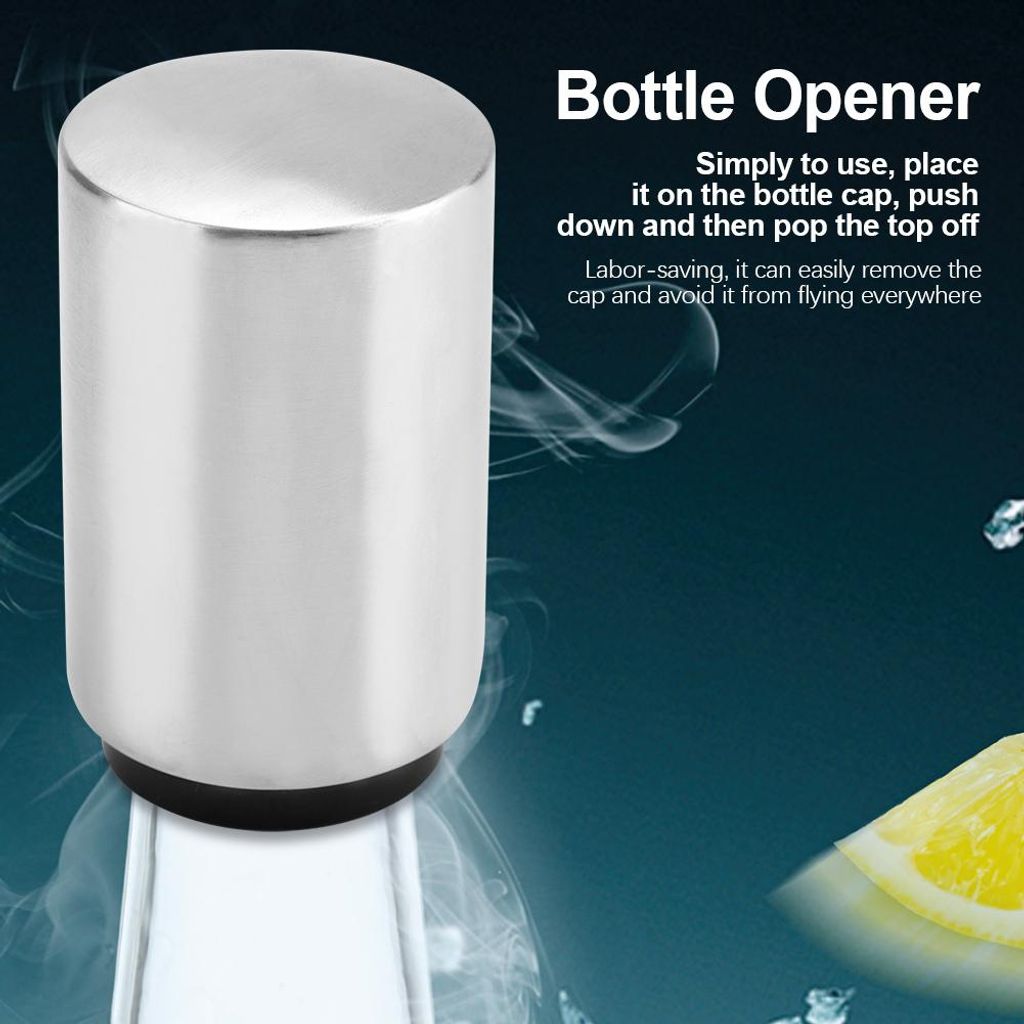 1Pc Automatische Edelstahl Wein Bier Flaschenöffner Soda Glas Kappen Entferner Open Tool