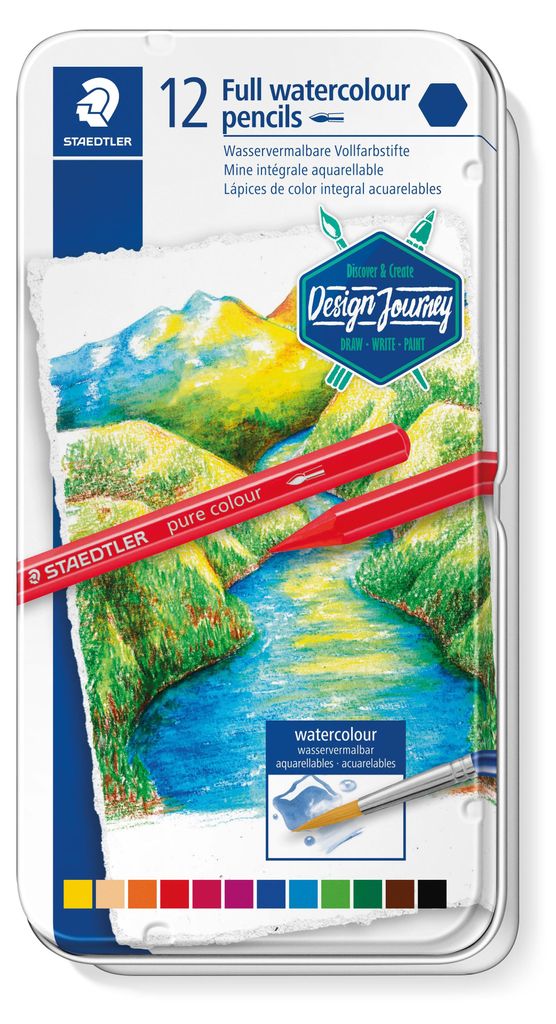 Staedtler Vollfarbstift aquarell 12 ST Produktbild 