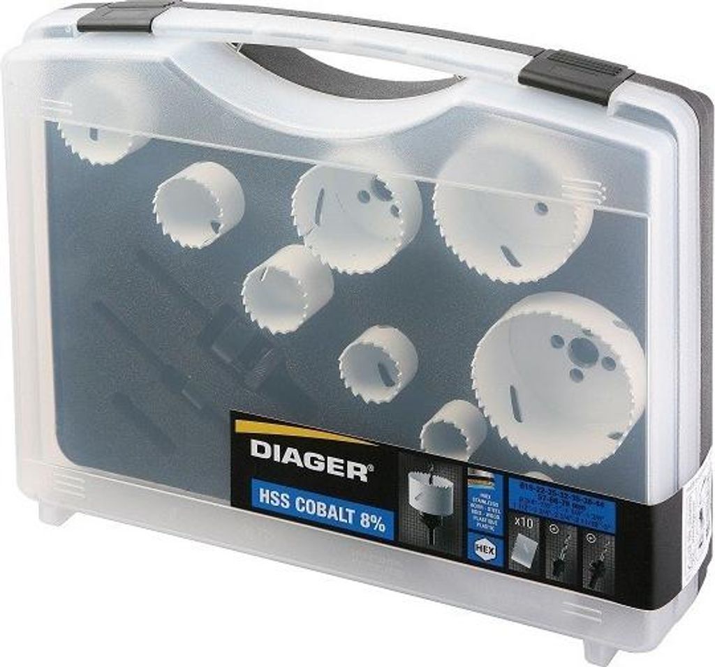 Koffer DIAGER 10 Lochsägen Kobalt - Spezielle Wartung - 655C