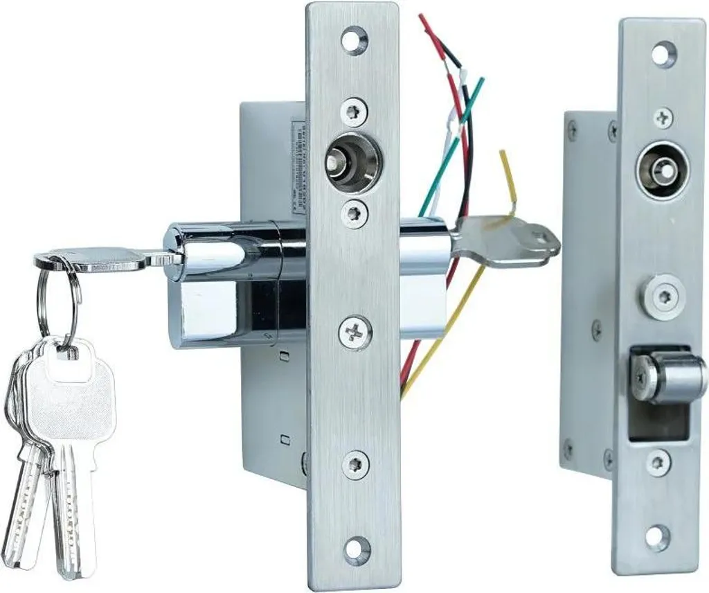 Serrure électrique durable en métal massif avec sécurité double clé