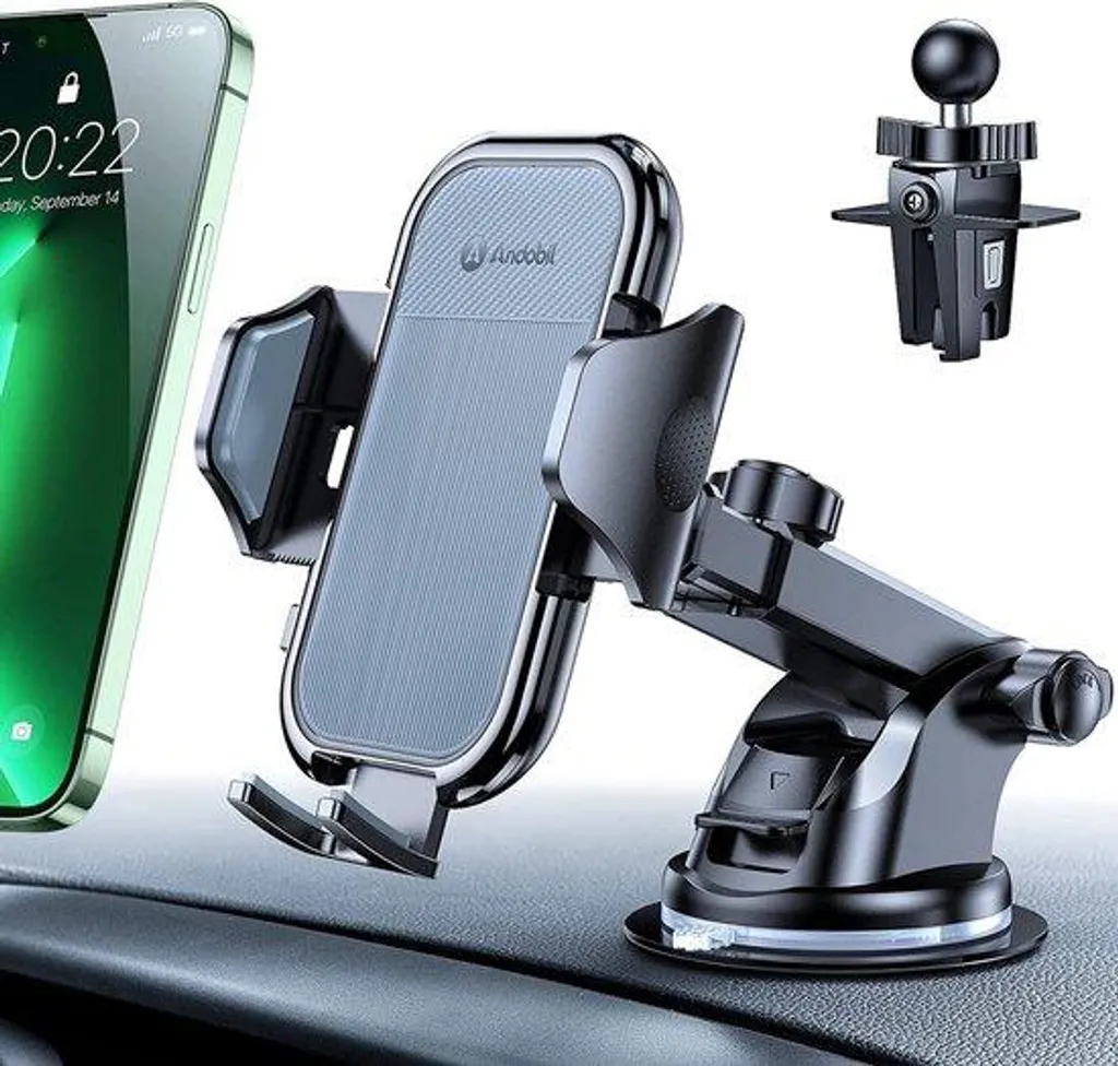 Support smartphone universel pour lit et bureau avec bras flexible noir