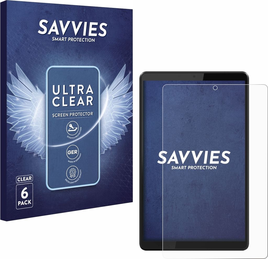 6x Für Lenovo Tab M8 Schutzfolie Savvies Displayschutz Display Schutz Folie Klar Transparent